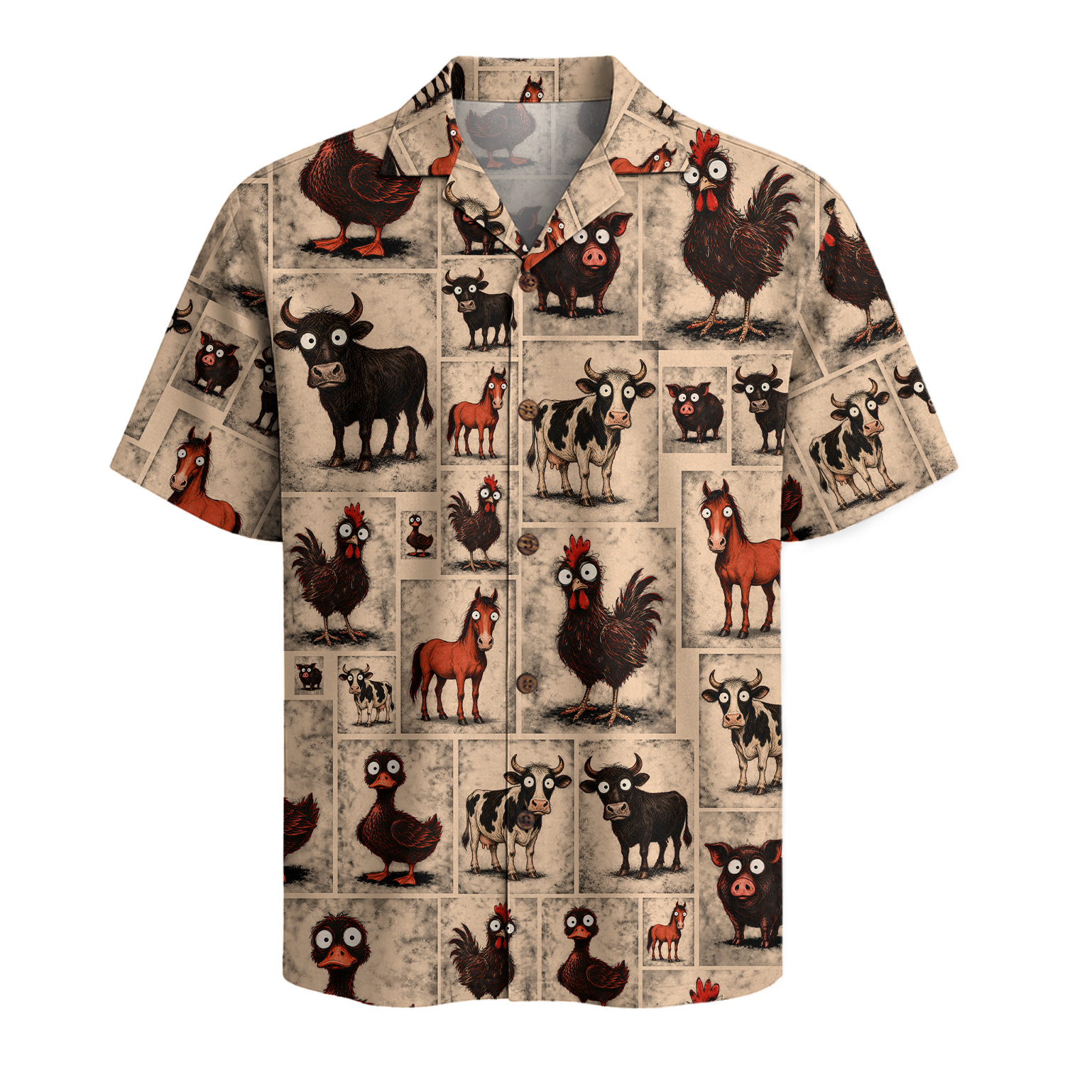 Farmer Hawaiian Shirt for Men