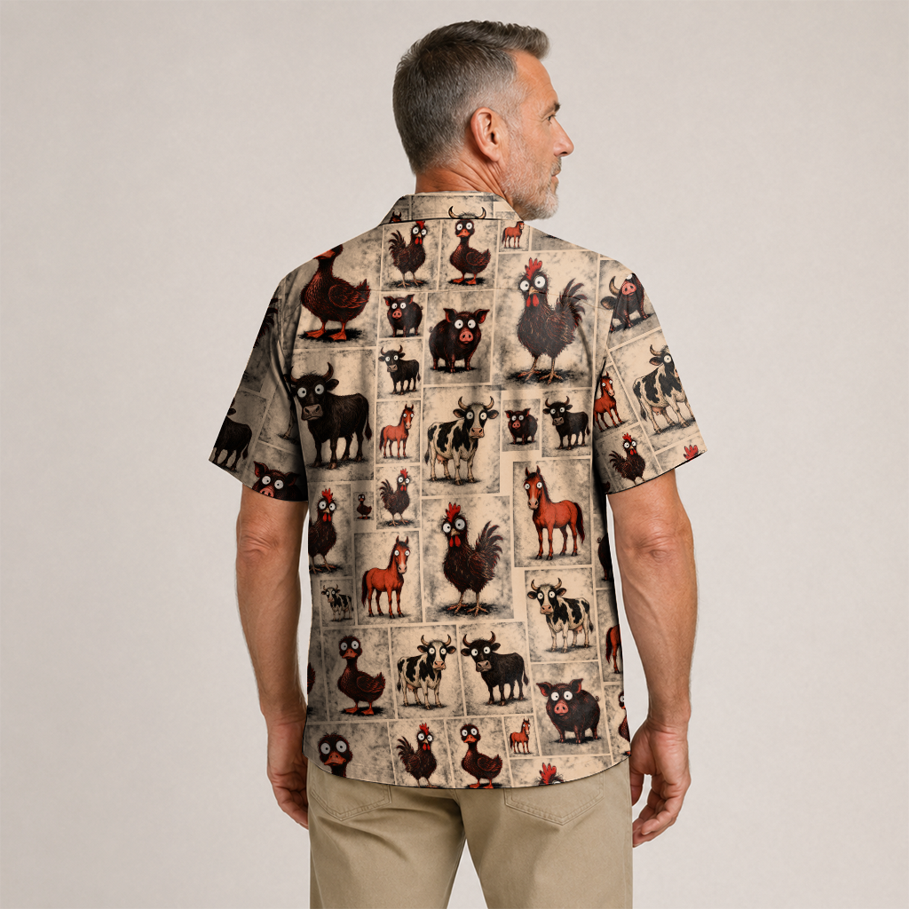 Farmer Hawaiian Shirt for Men