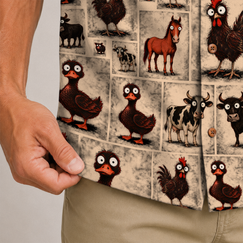 Farmer Hawaiian Shirt for Men
