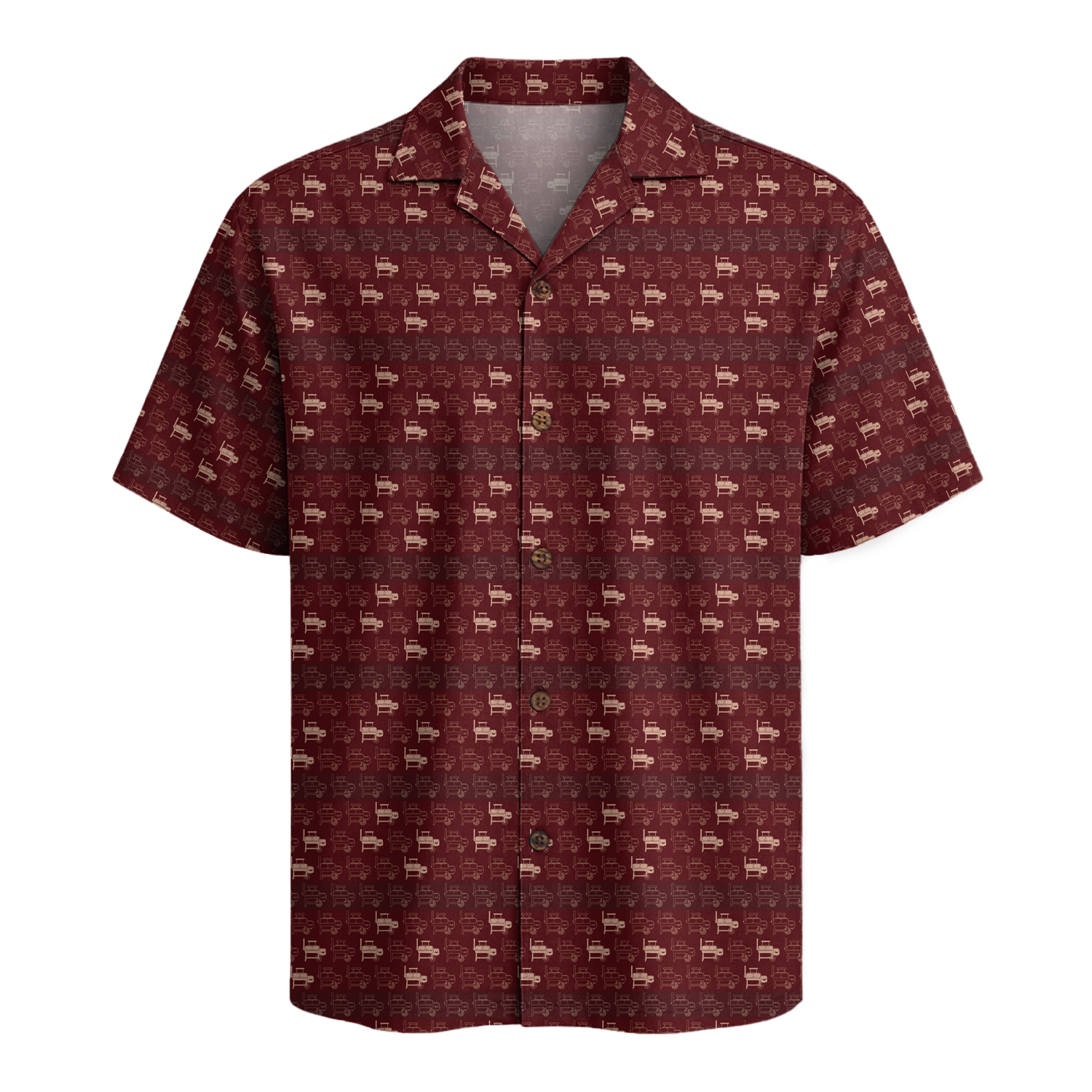 BBQ Hawaiian Shirt for Men