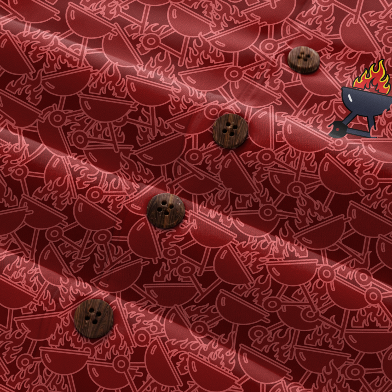BBQ Hawaiian Shirt for Men