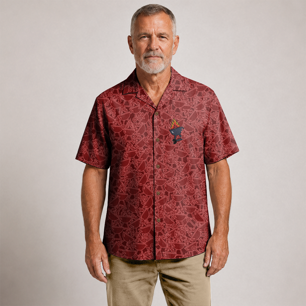 BBQ Hawaiian Shirt for Men