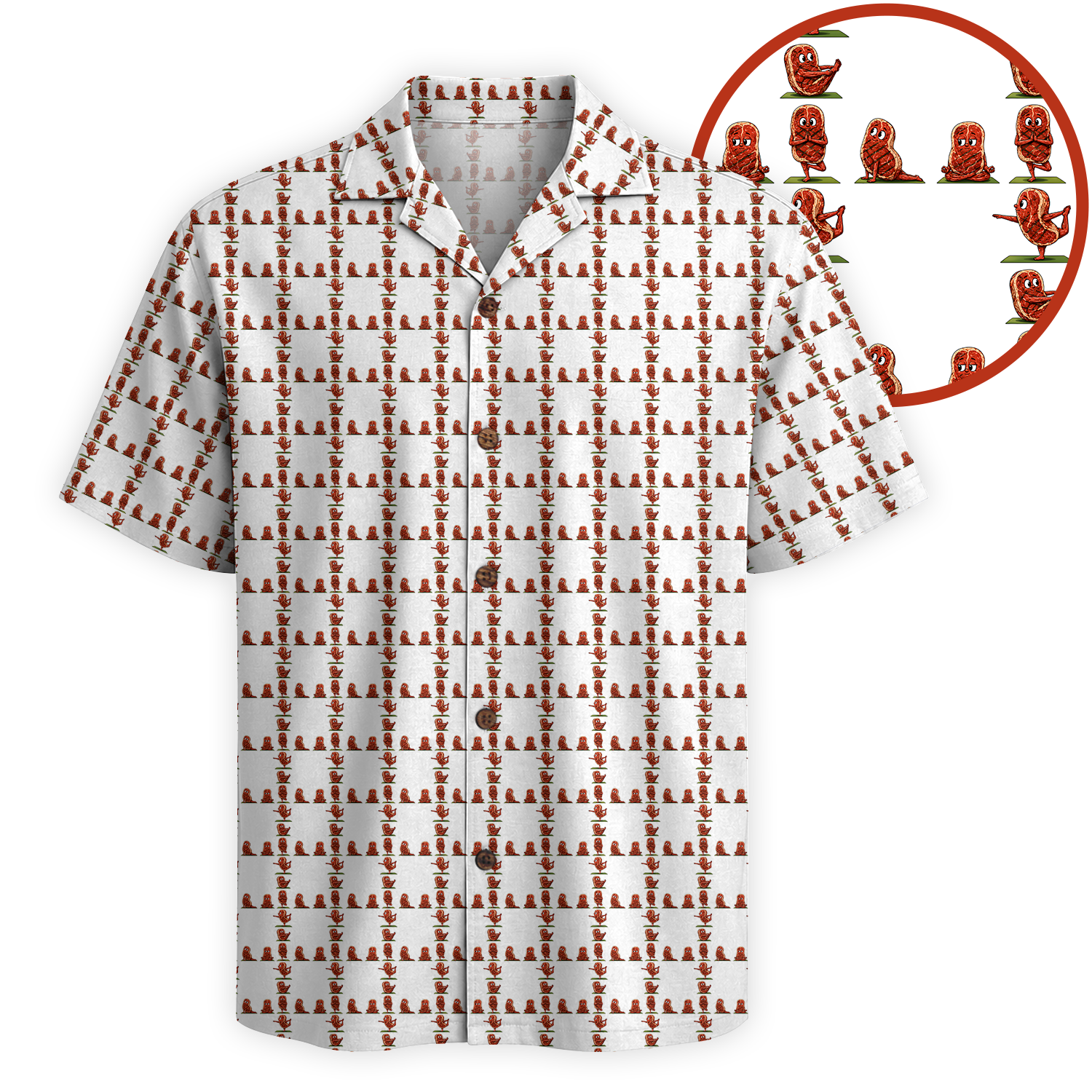 BBQ Hawaiian Shirt for Men
