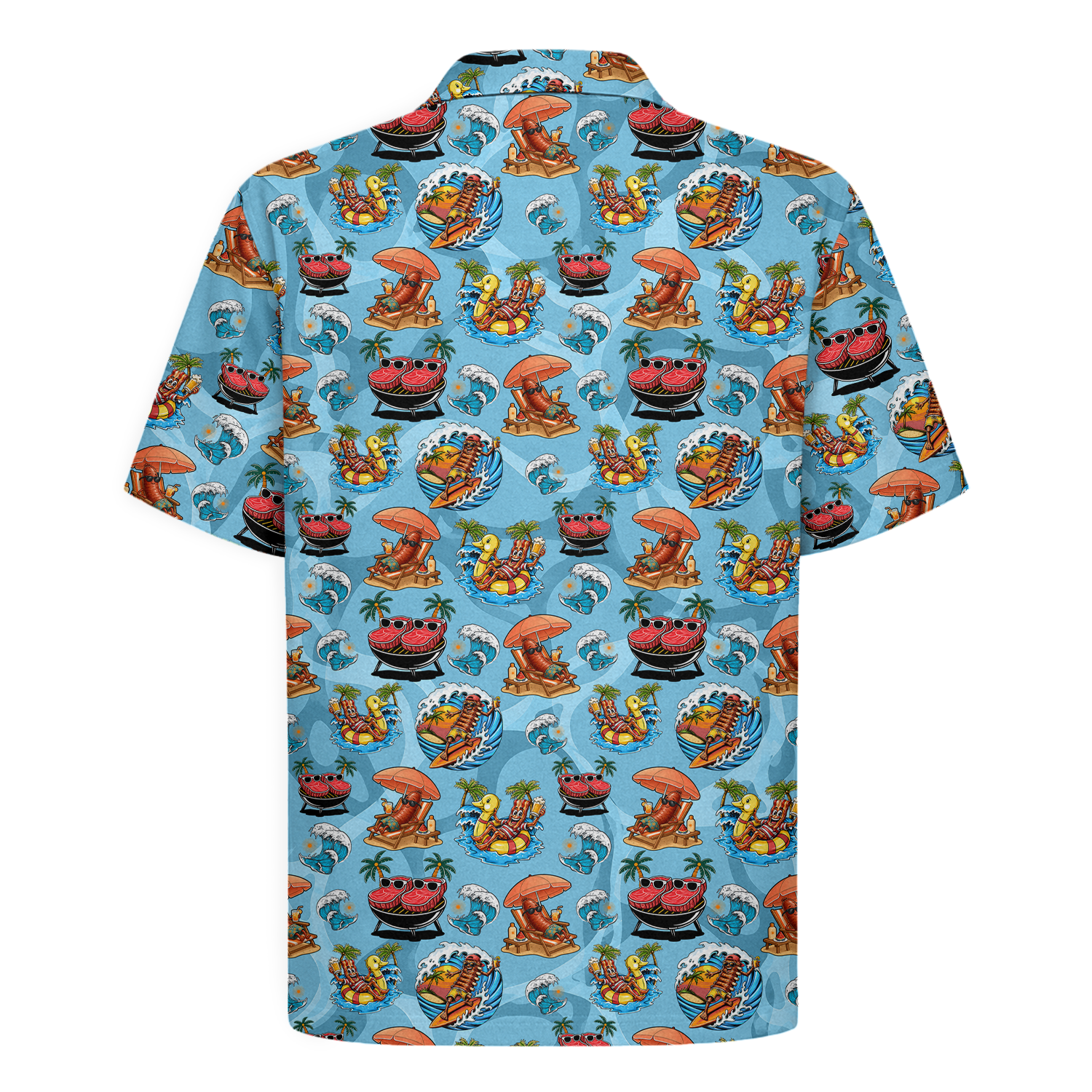 BBQ Hawaiian Shirt for Men