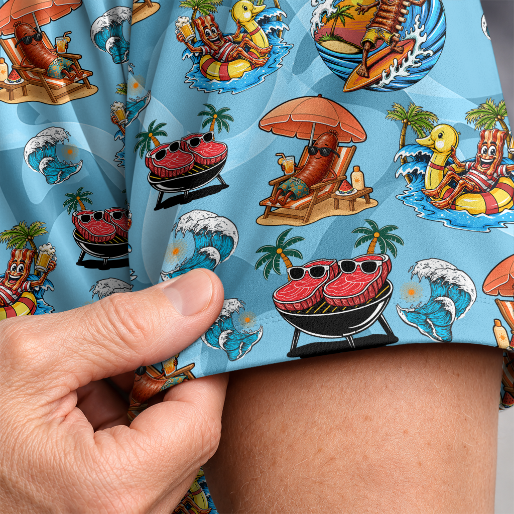 BBQ Hawaiian Shirt for Men