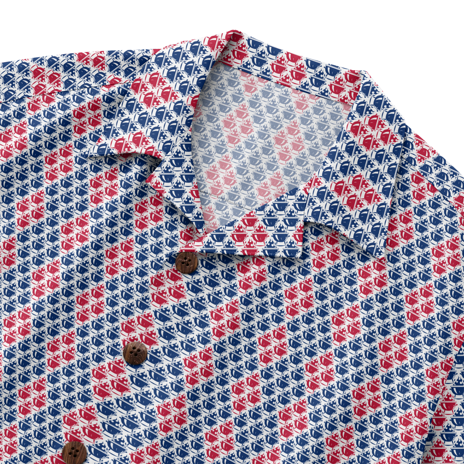 BBQ Hawaiian Shirt for Men