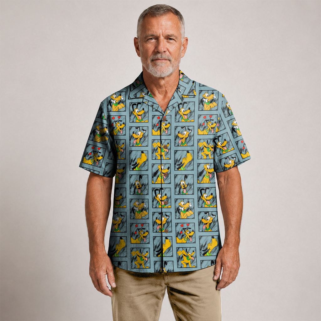American Heritage Pluto Hawaiian Shirt for Men