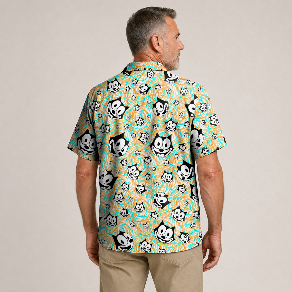 American Heritage Felix The Cat Hawaiian Shirt for Men