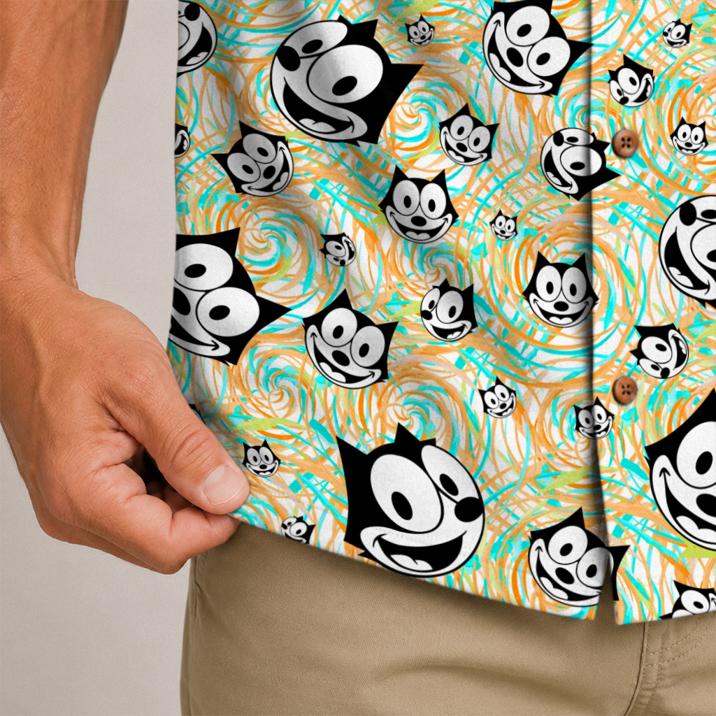 American Heritage Felix The Cat Hawaiian Shirt for Men