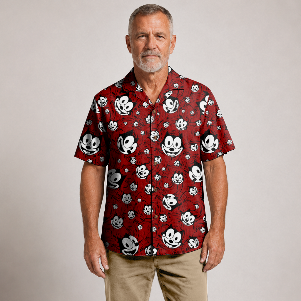American Heritage Felix The Cat Hawaiian Shirt for Men