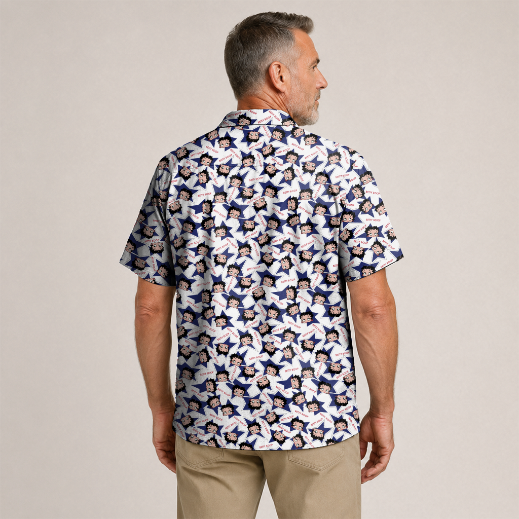 American Heritage Betty Boop Hawaiian Shirt for Men