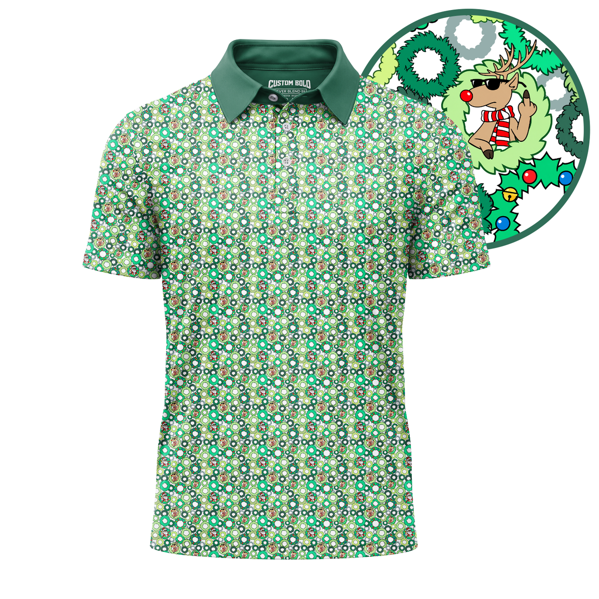 Christmas Golf Polo Shirt