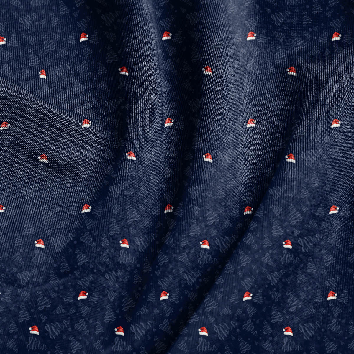 Santa in the Woods - Navy