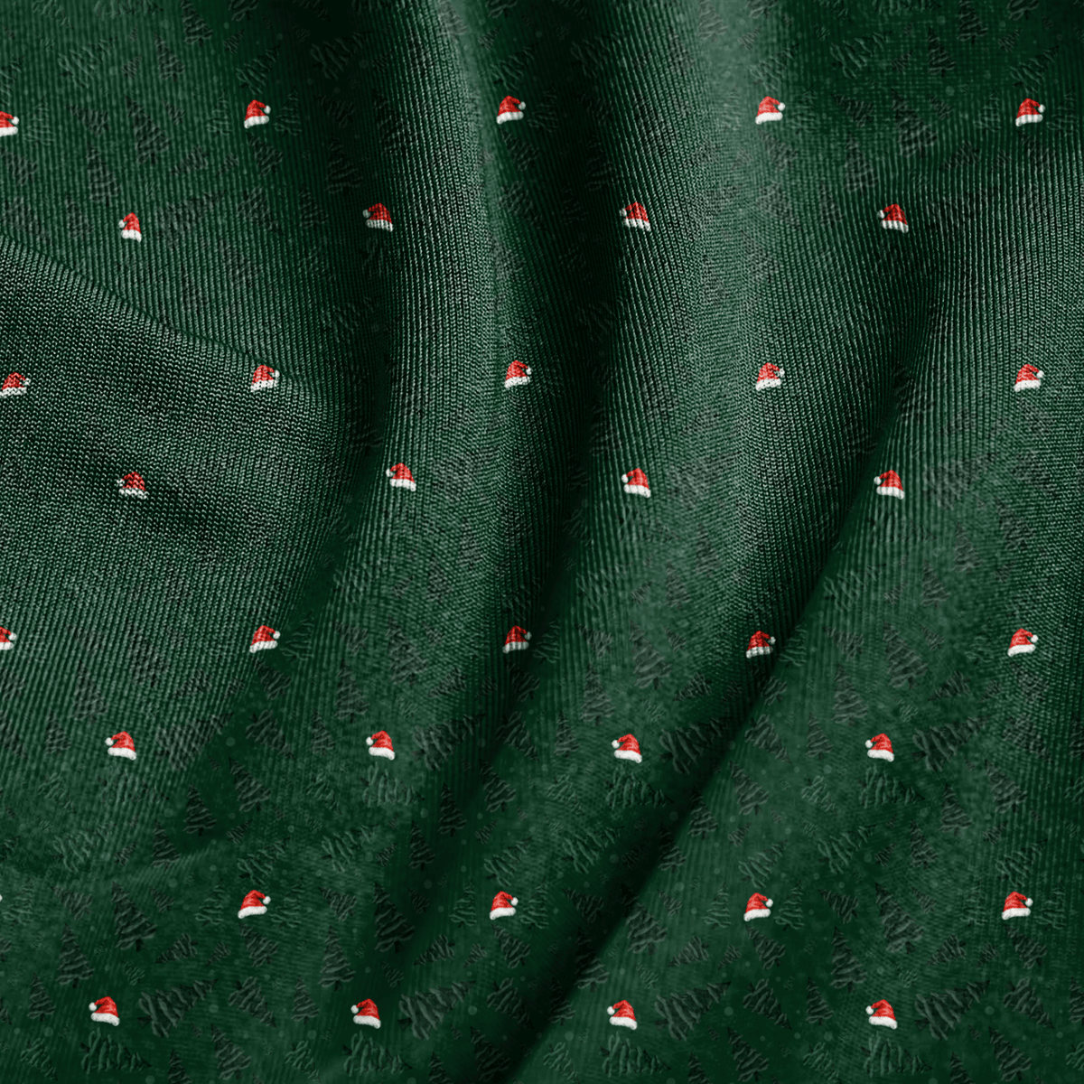 Santa in the Woods - Forest Green