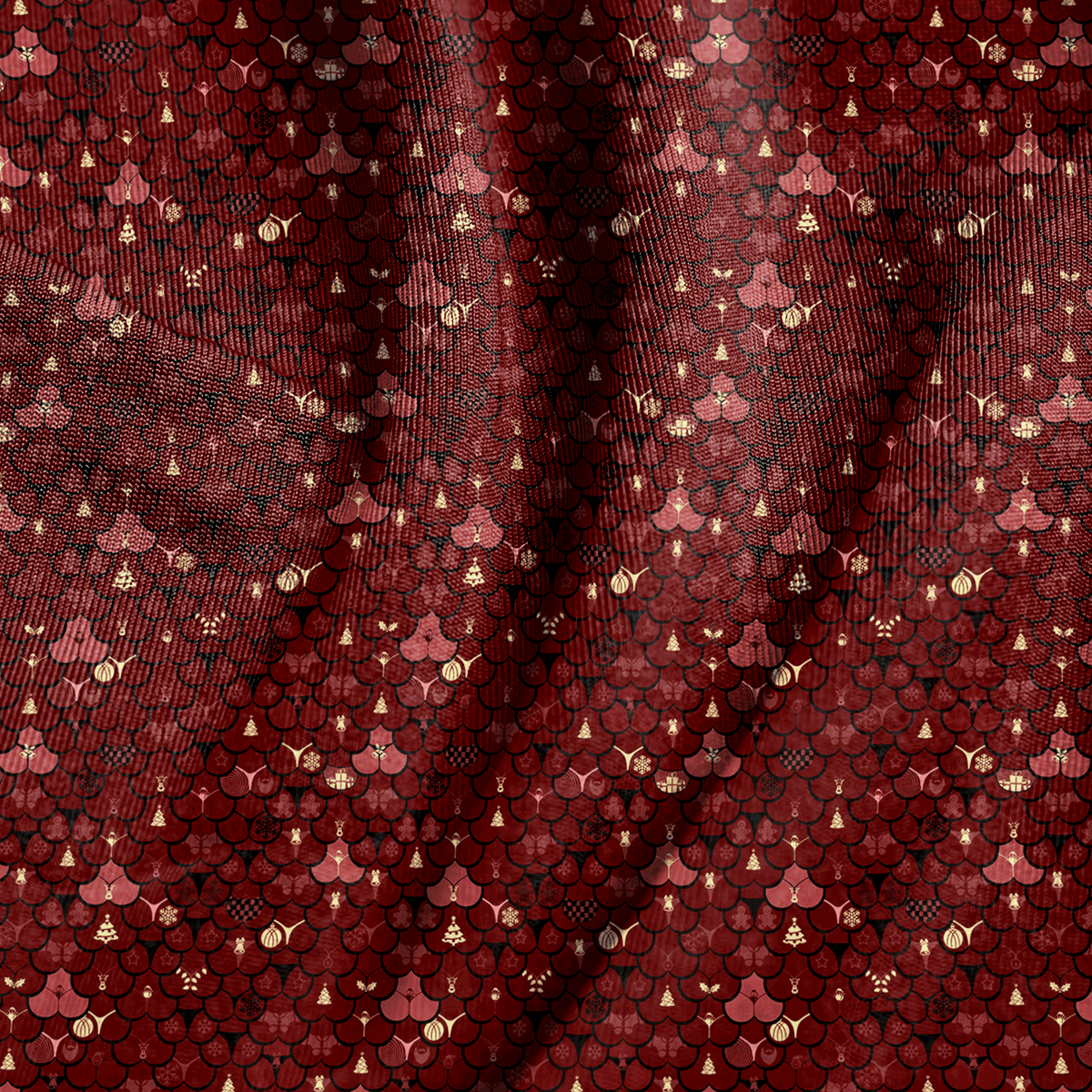 Deck the Cheeks - Burgundy