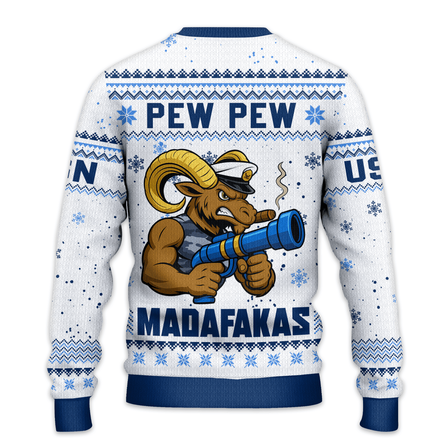 US NAVY 250th Years Of Service All-over Sweater