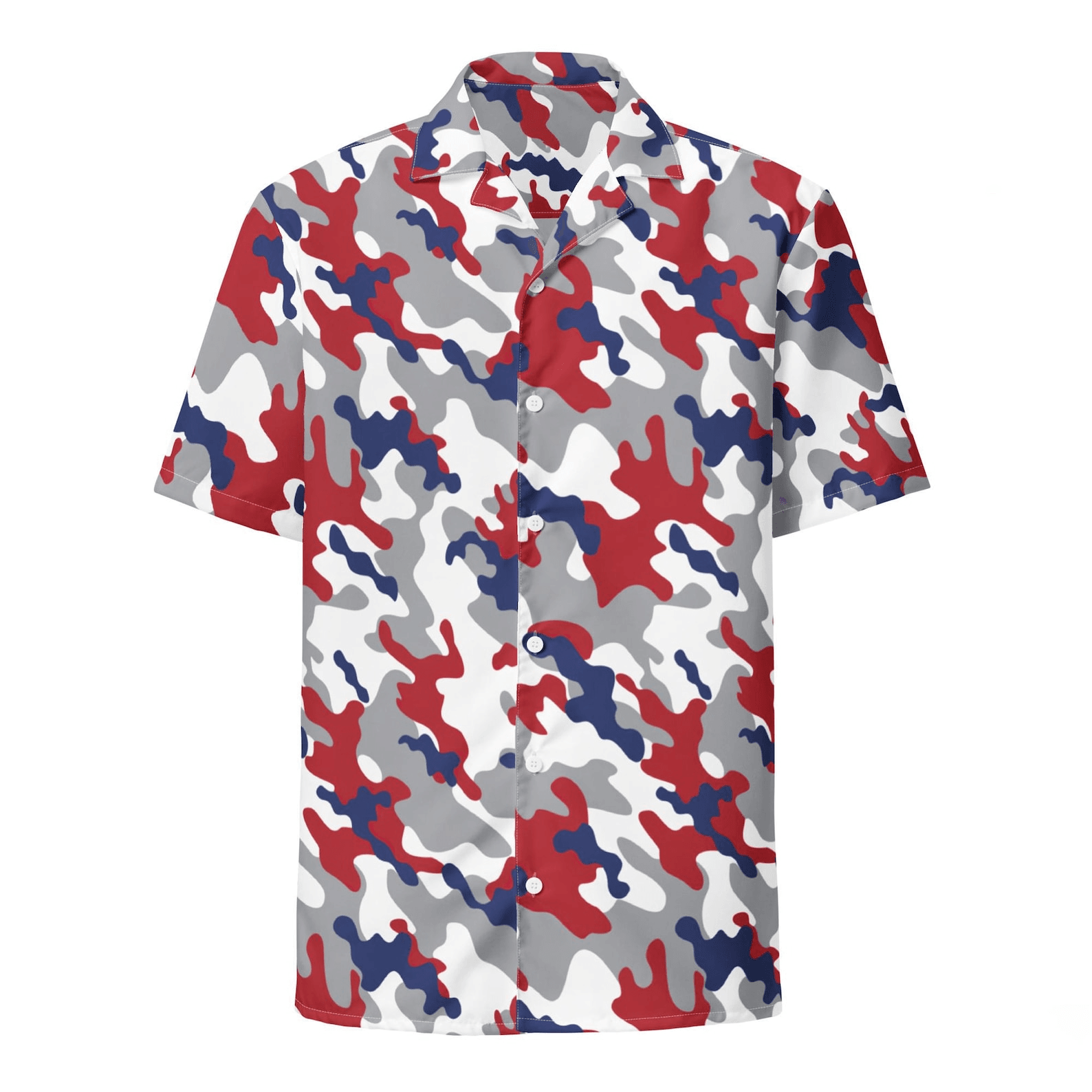 USA Camo Patriotic Hawaiian Shirt