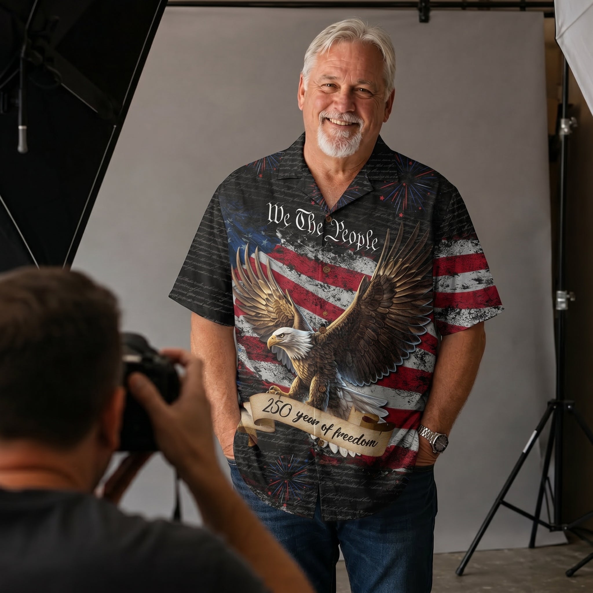 America 250 Years Of Freedom Hawaiian Shirt