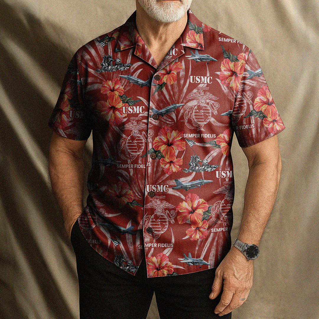 US MARINE VETERAN 250th Years Of Service Hawaiian Shirt