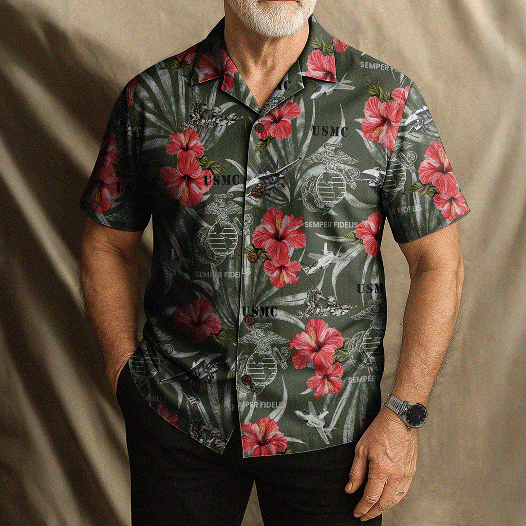 US MARINE 250th Years Of Service Hawaiian Shirt