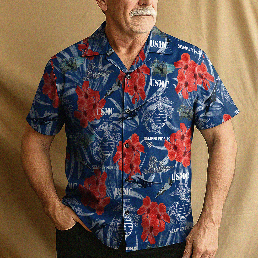 US MARINE 250th Years Of Service Hawaiian Shirt