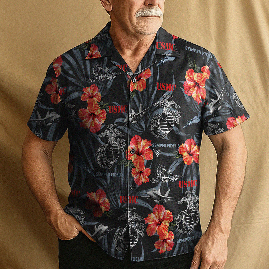 US MARINE 250th Years Of Service Hawaiian Shirt