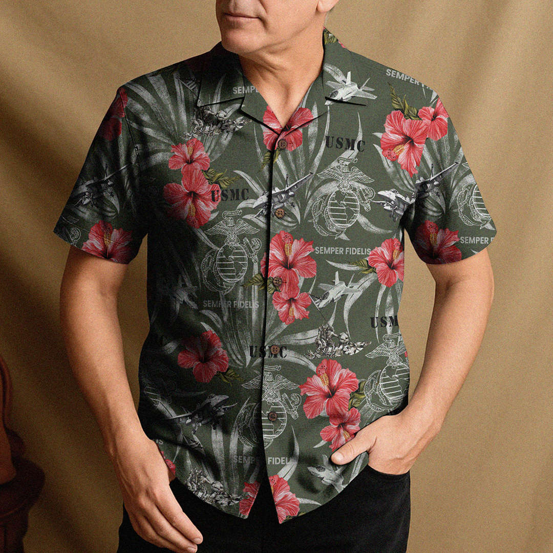 US MARINE 250th Years Of Service Hawaiian Shirt
