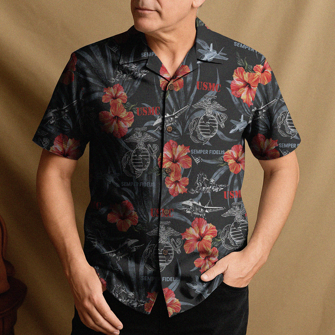 US MARINE 250th Years Of Service Hawaiian Shirt