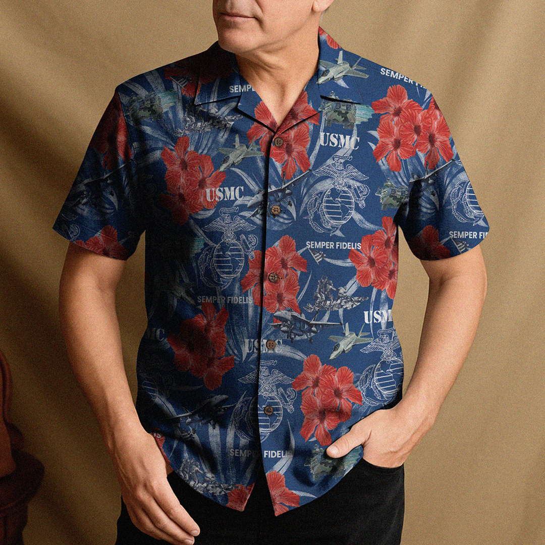 US MARINE 250th Years Of Service Hawaiian Shirt