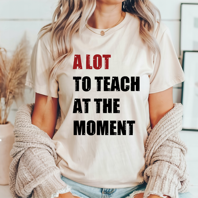 A Lot To Teach At The Moment Teacher Shirt, Funny Teacher Shirt, Trendy Teacher Shirt, Teacher Gifts, Retro Teacher