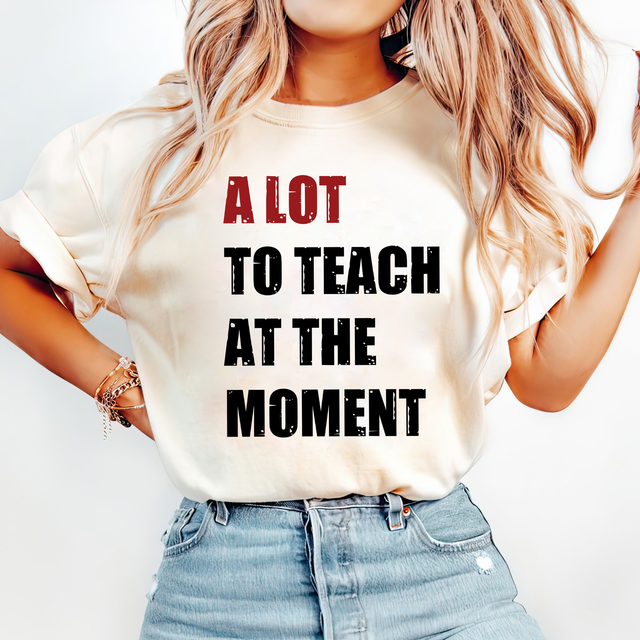 A Lot To Teach At The Moment Teacher Shirt, Funny Teacher Shirt, Trendy Teacher Shirt, Teacher Gifts, Retro Teacher