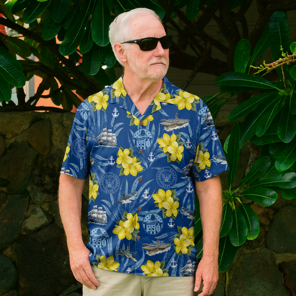 US NAVY 250th Years Of Service Hawaiian Shirt