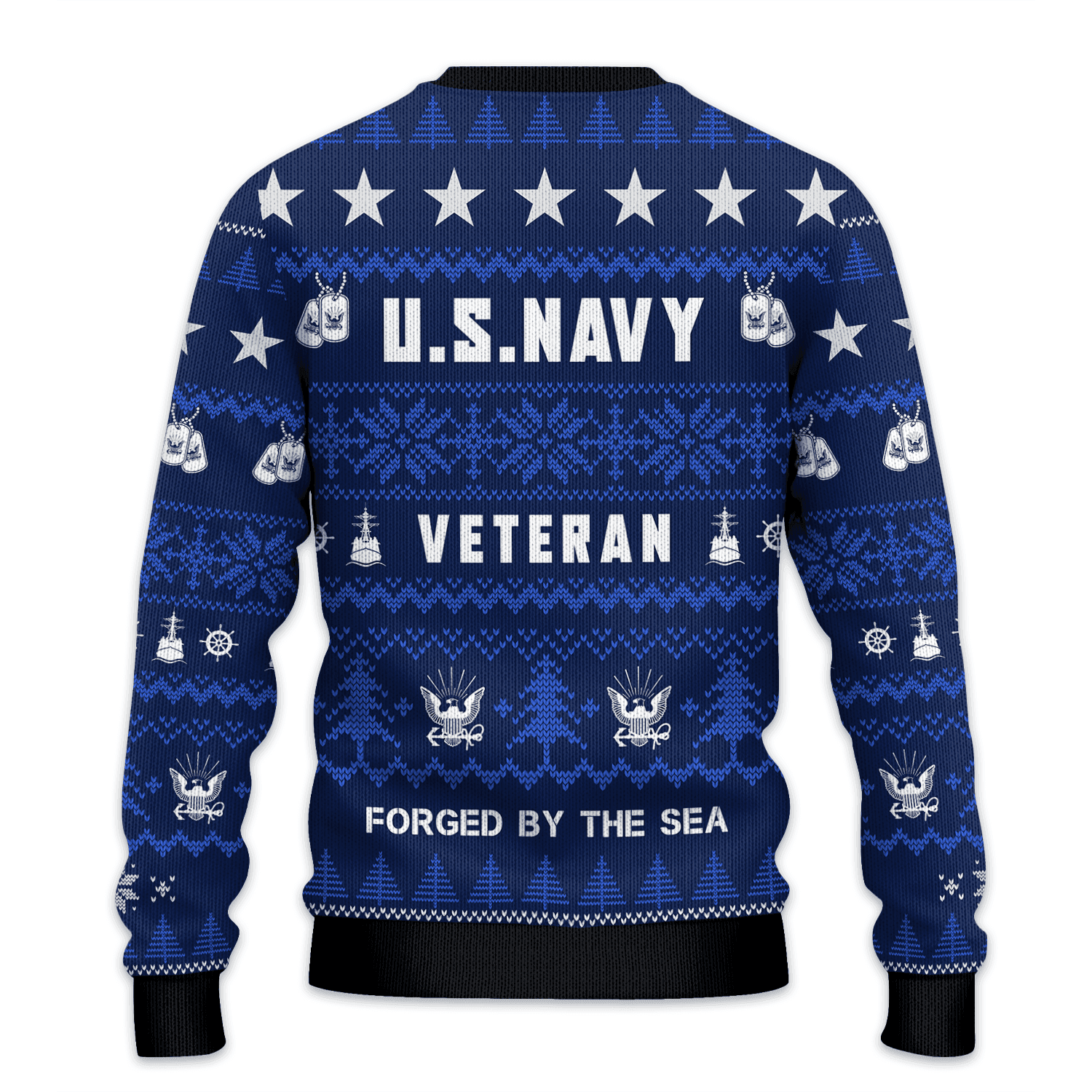 US NAVY 250th Years Of Service All-over-print Sweater