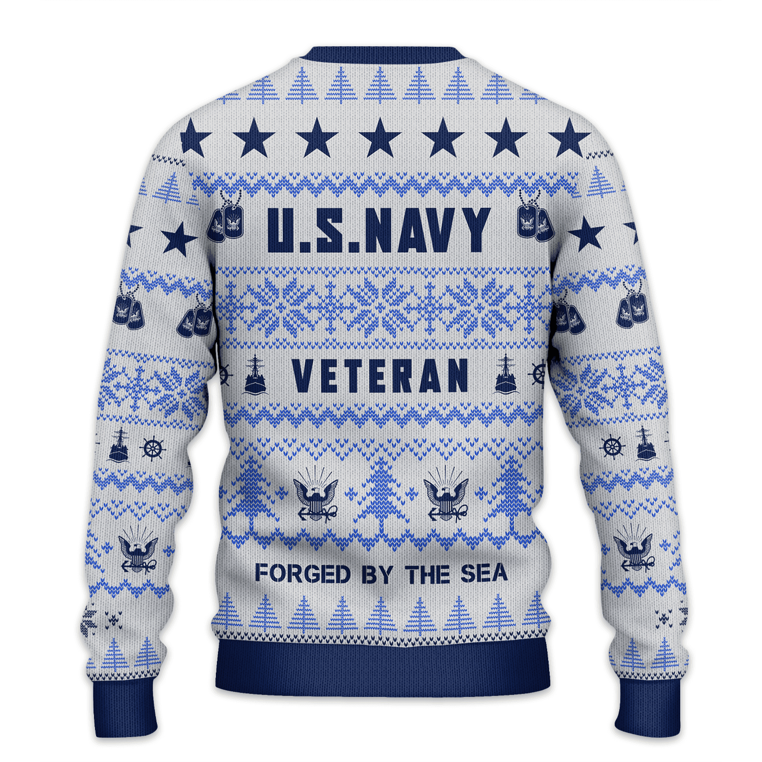 US NAVY 250th Years Of Service All-over-print Sweater