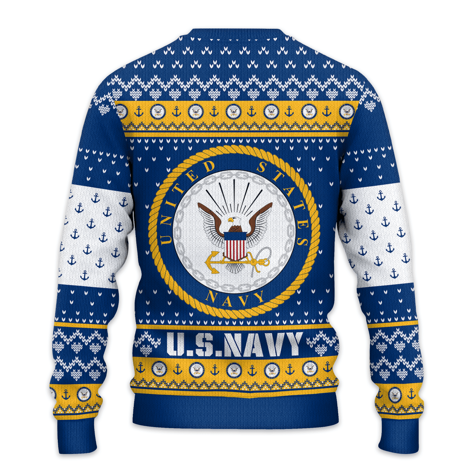 US NAVY 250th Years Of Service All-over-print Sweater