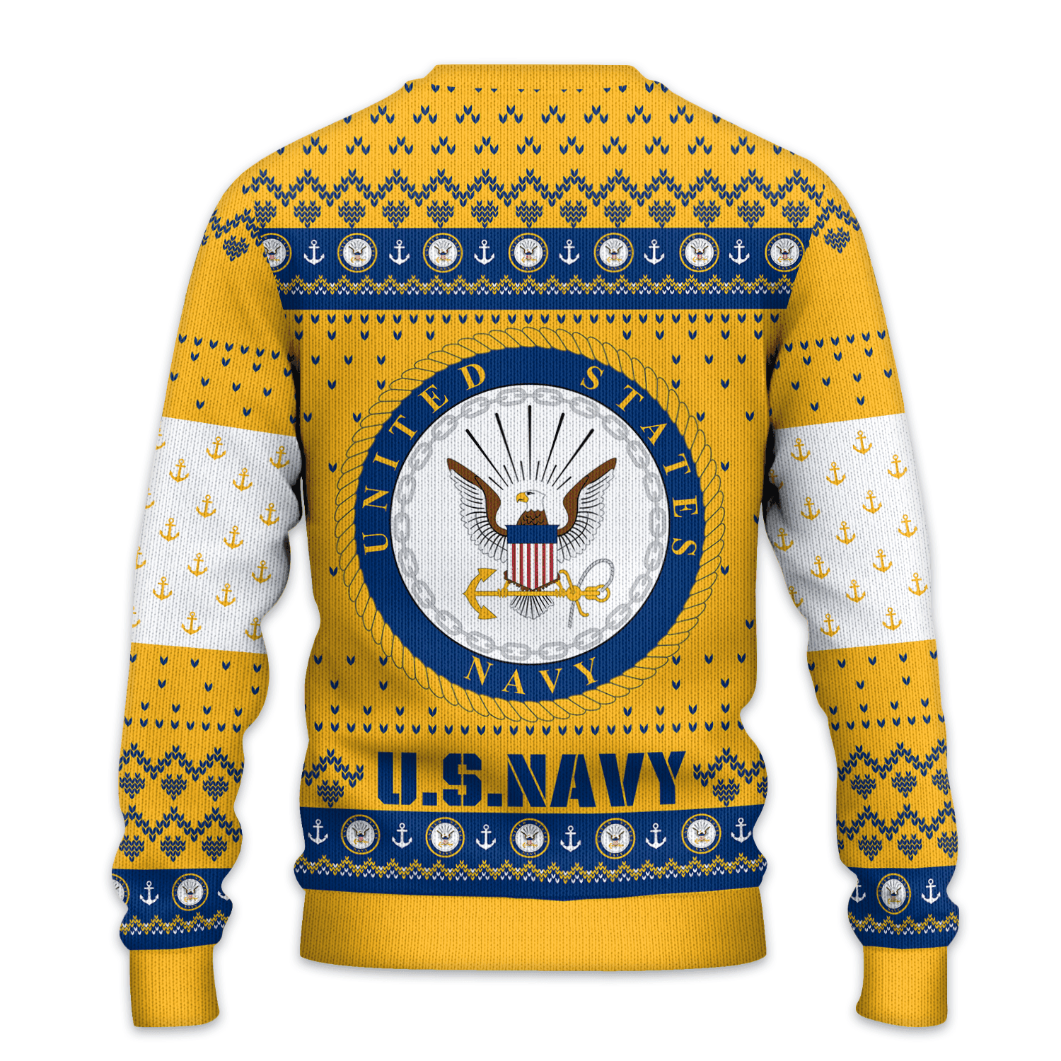 US NAVY 250th Years Of Service All-over-print Sweater
