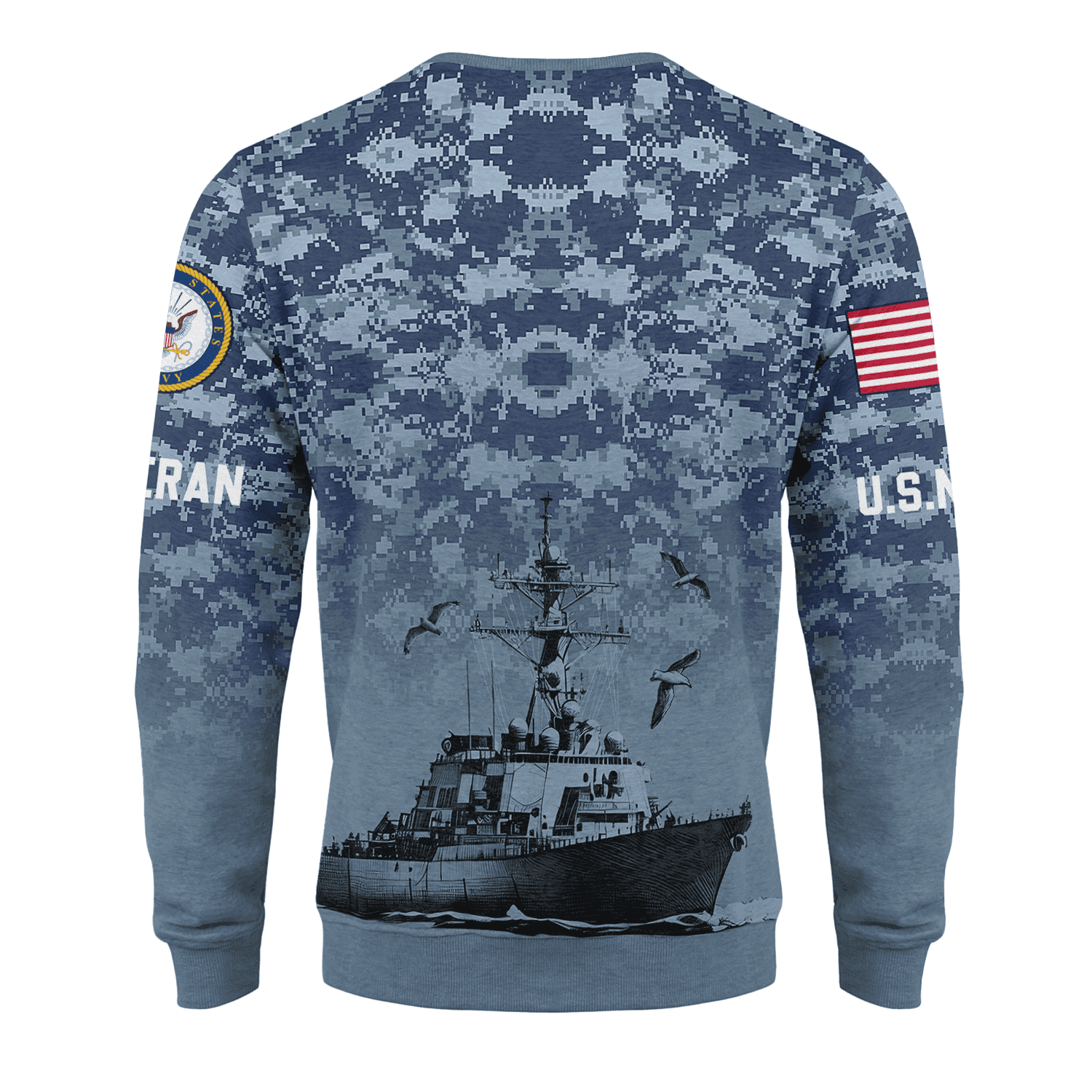 US NAVY 250th Years Of Service  Fleece Sweatshirt