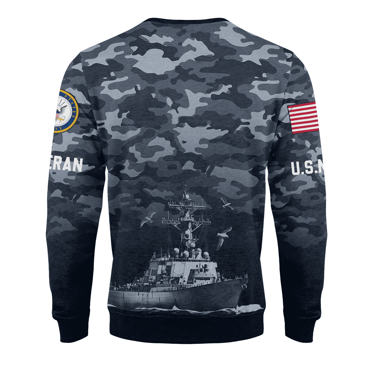 US NAVY 250th Years Of Service  Fleece Sweatshirt