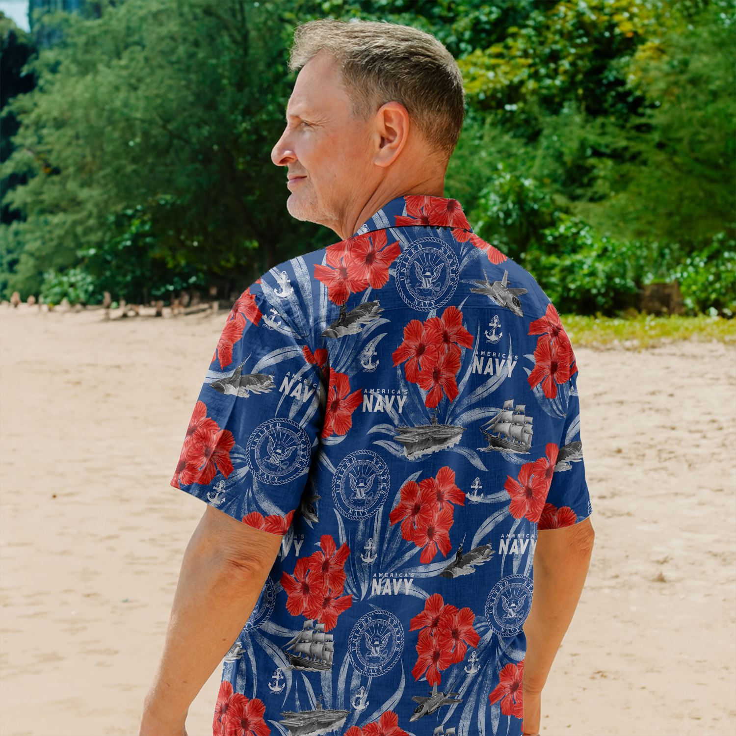 US Navy 250th Years Of Service Hawaiian Shirt