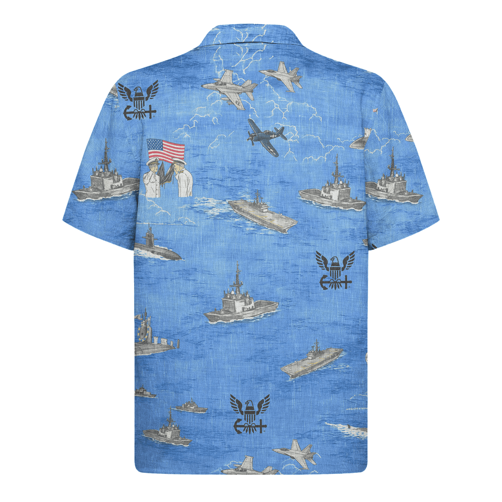 US Navy 250th Years Of Service Hawaiian Shirt