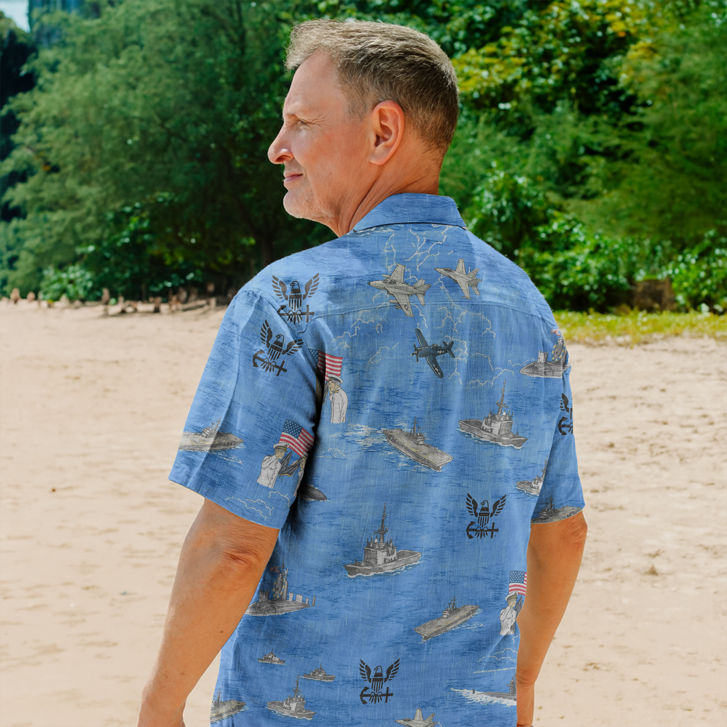 US Navy 250th Years Of Service Hawaiian Shirt