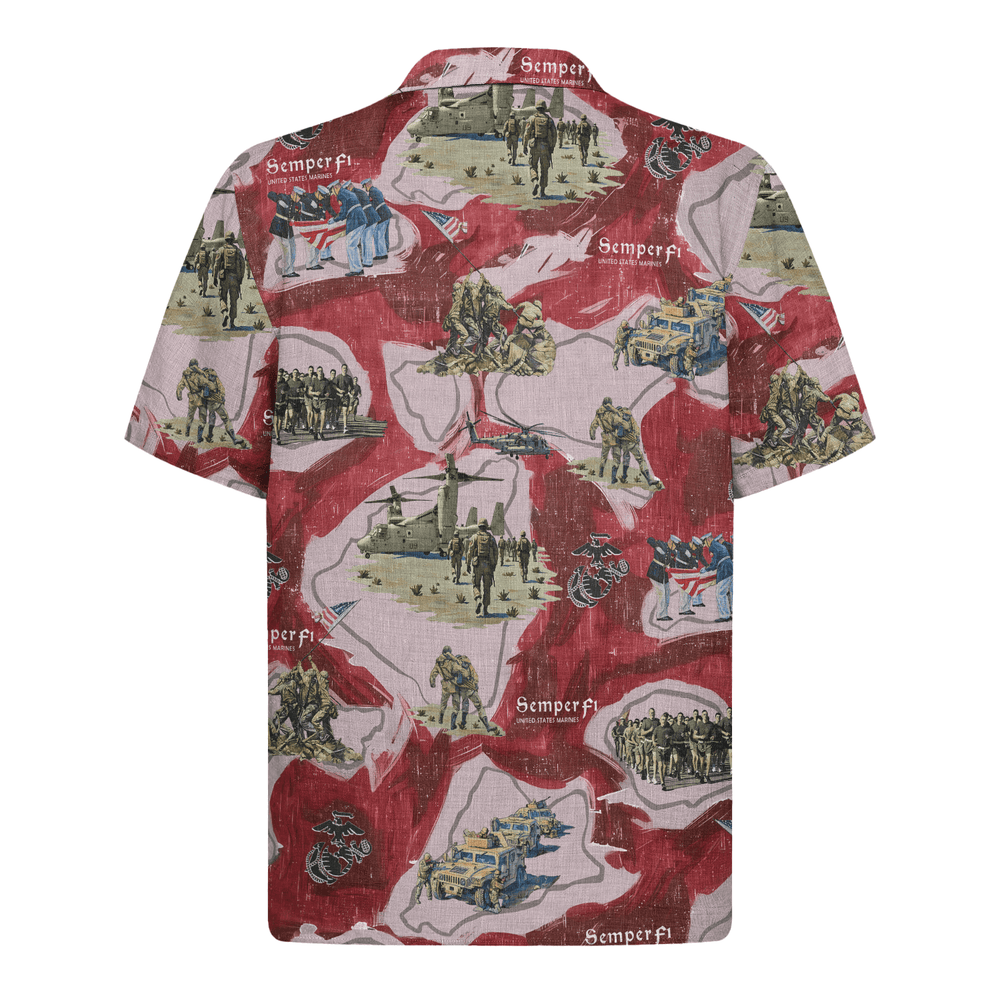 US Marine Corps 250th Years Of Service Hawaiian Shirt
