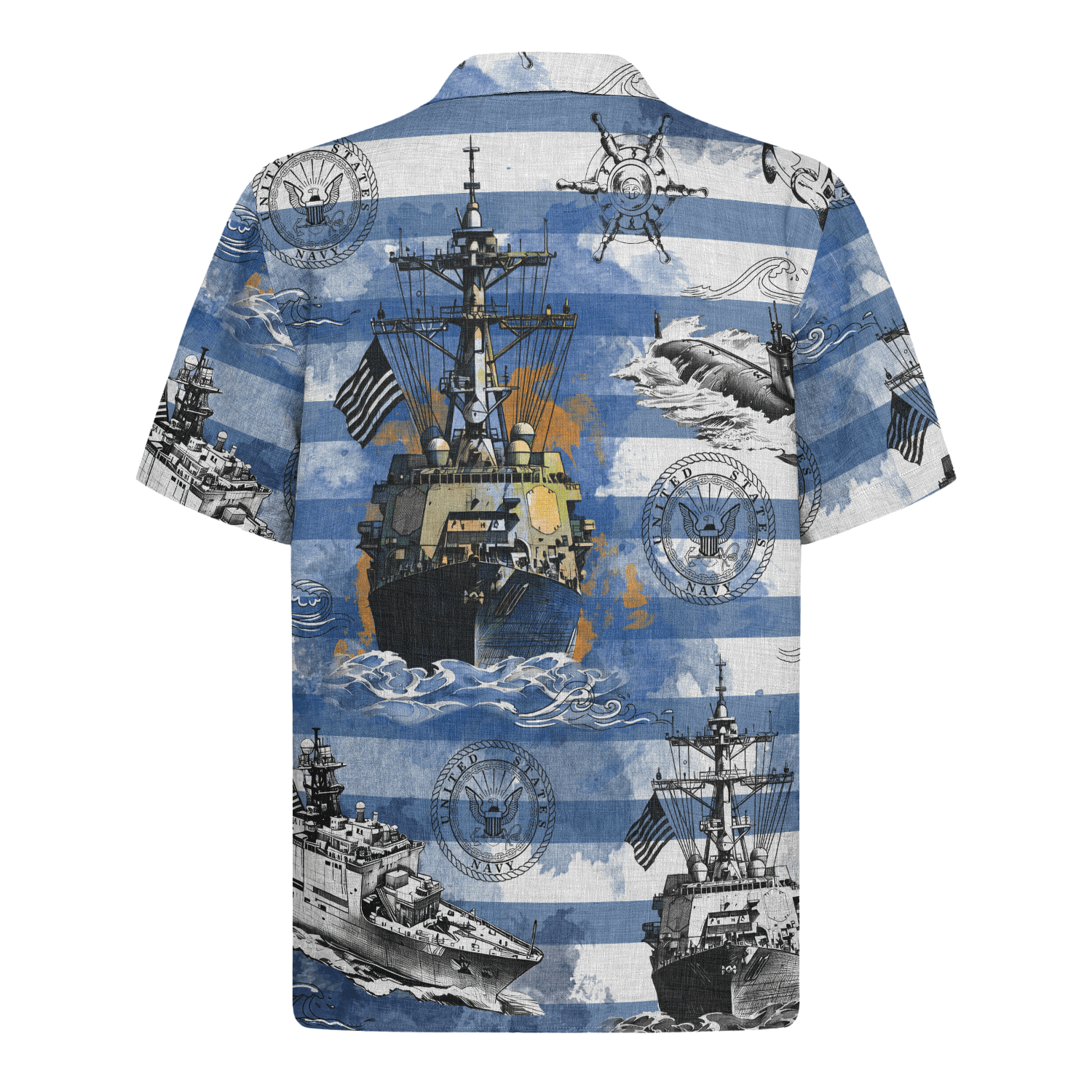 US Navy 250th Years Of Service Hawaiian Shirt