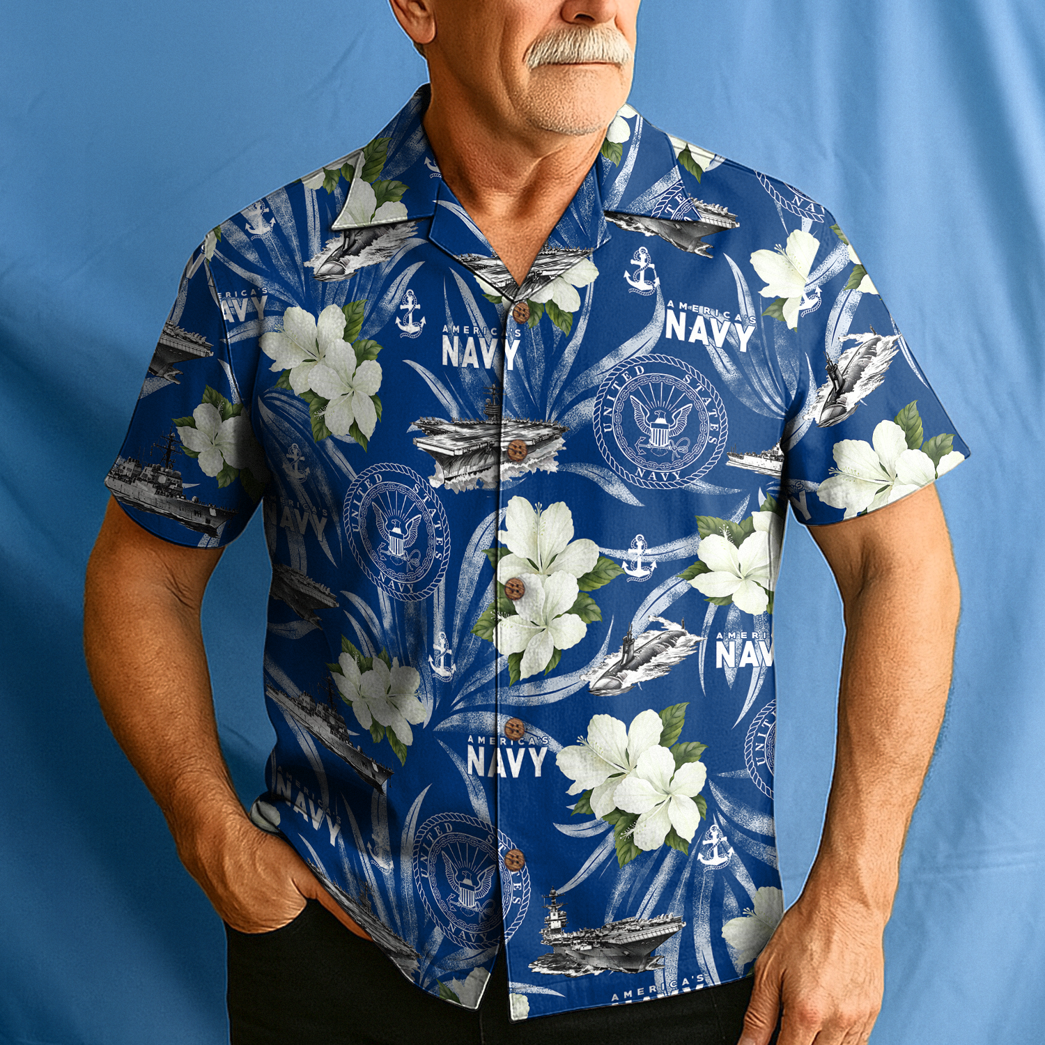 US Navy 250th Years Of Service Hawaiian Shirt