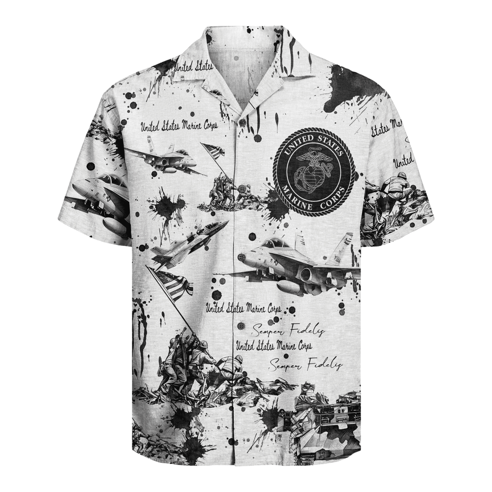 US MARINE 250th Years Of Service Hawaiian Shirt
