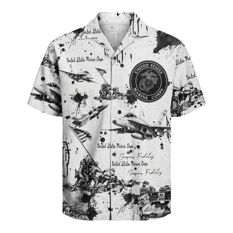 US MARINE 250th Years Of Service Hawaiian Shirt