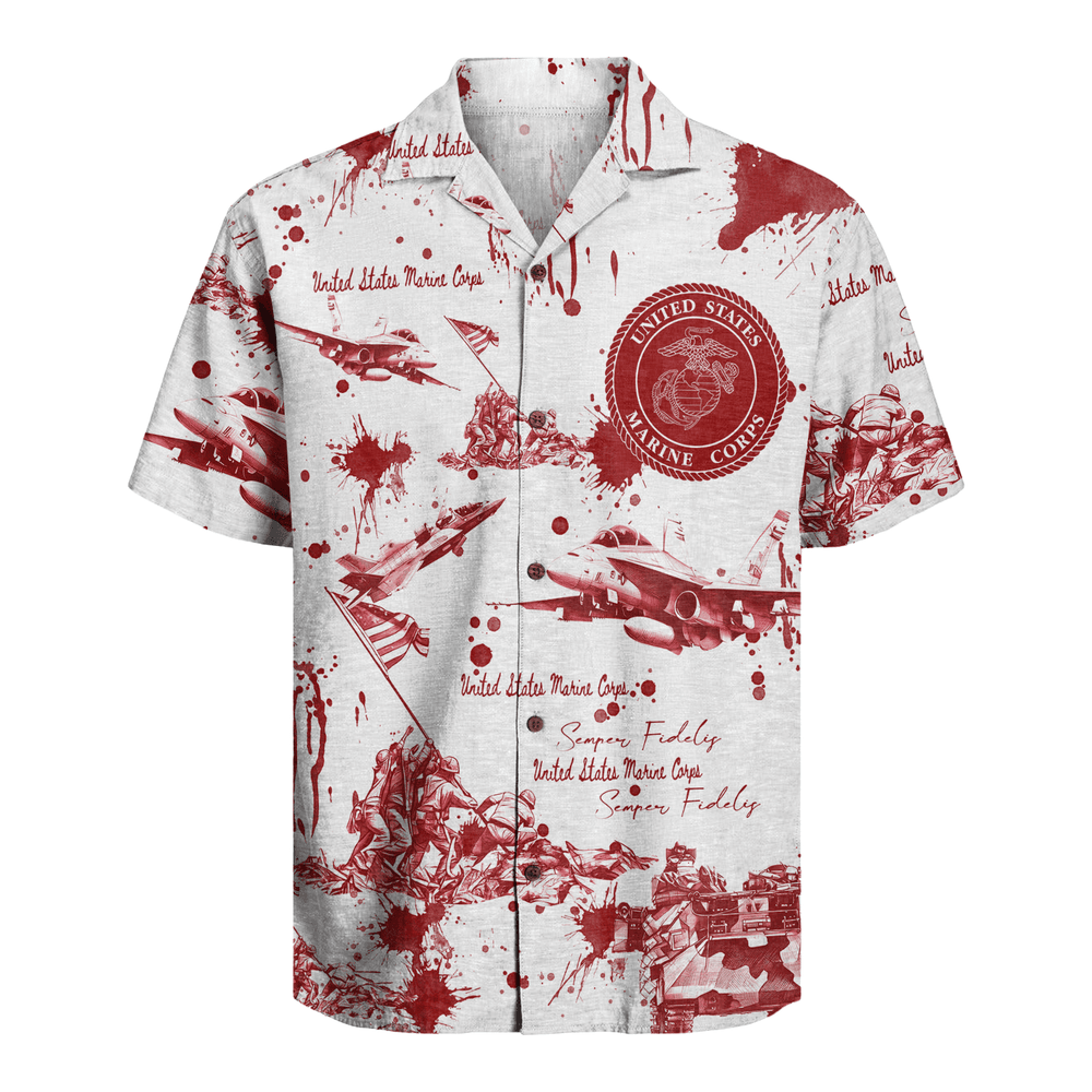 US MARINE 250th Years Of Service Hawaiian Shirt