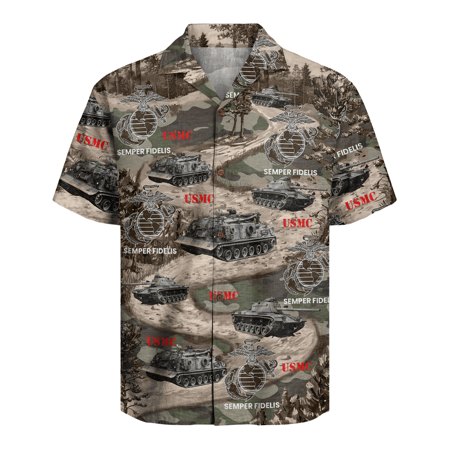 US MARINE 250th Years Of Service Hawaiian Shirt