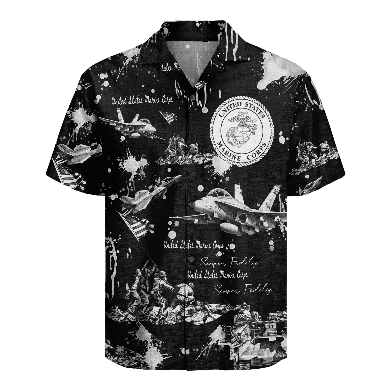 US MARINE 250th Years Of Service Hawaiian Shirt
