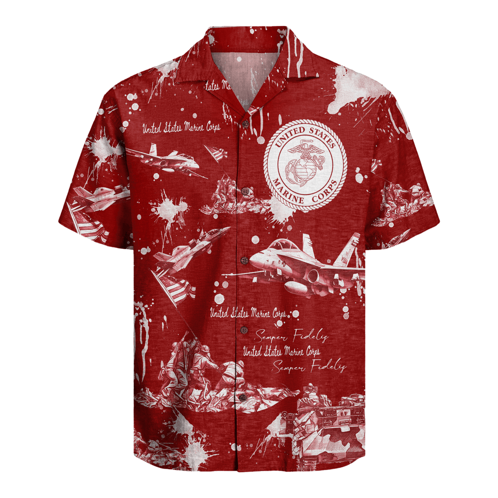 US MARINE 250th Years Of Service Hawaiian Shirt